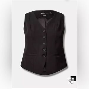 Studio Refined Crepe Tailored Vest